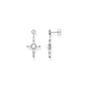 THOMAS SABO Romance Earrings White Cross TH2312CZ