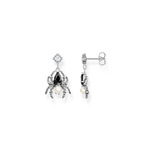 THOMAS SABO Romance Earrings Black Spider TH2313BCZ