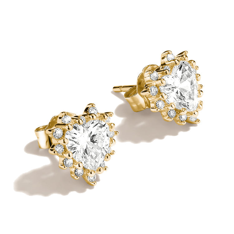 THOMAS SABO Ear studs with heart cut zirconia TH2315MY