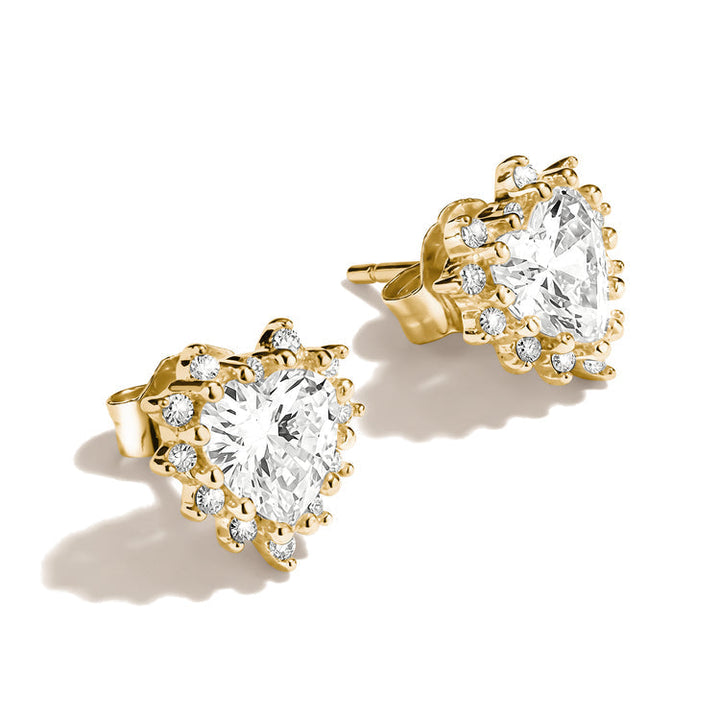 THOMAS SABO Ear studs with heart cut zirconia TH2315MY