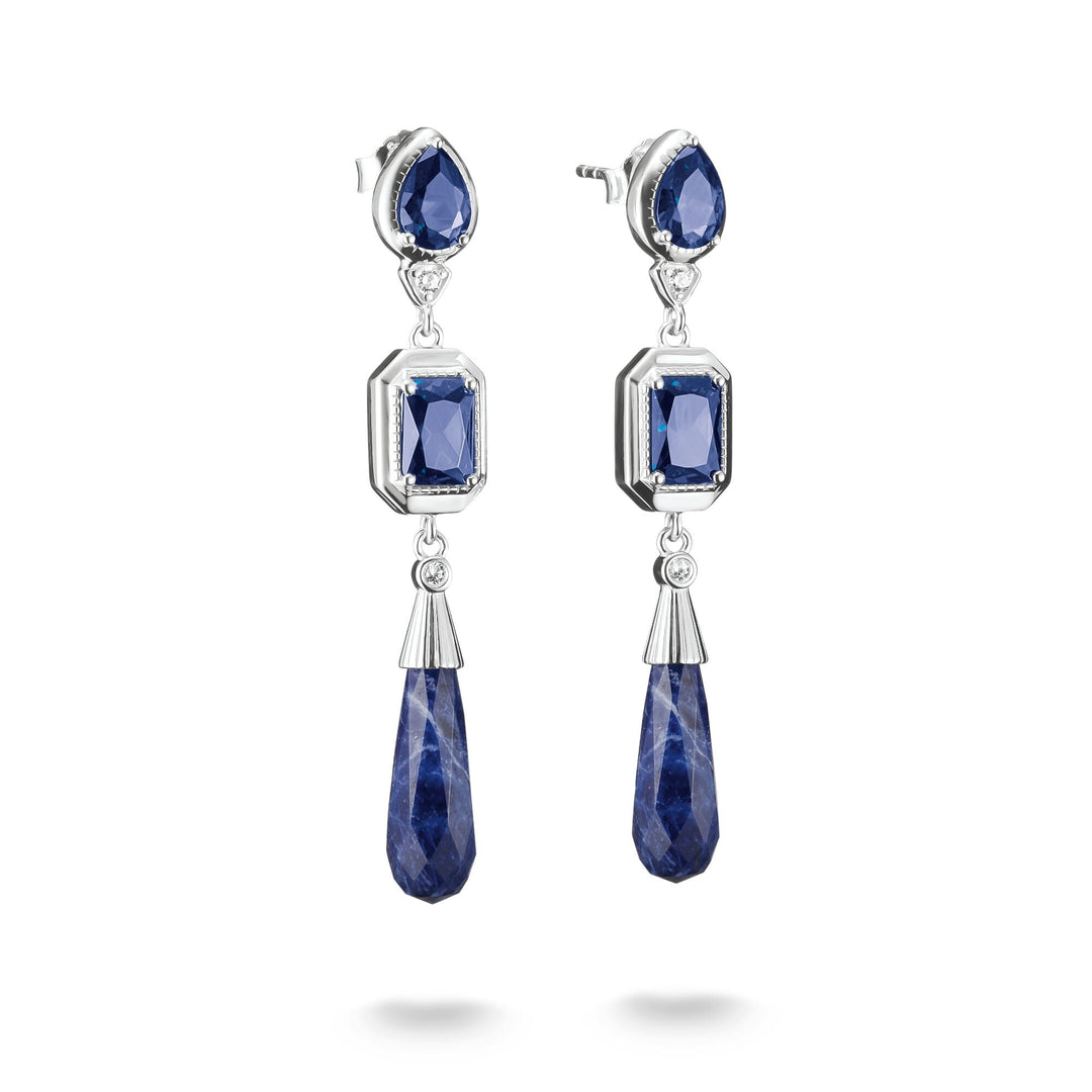 THOMAS SABO Earrings with Stones TH2332BLU
