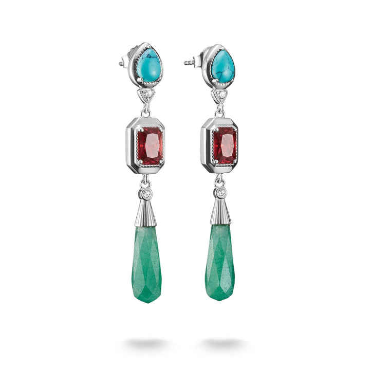 THOMAS SABO Elyndra Earrings with Multicolored Stones TH2332GR