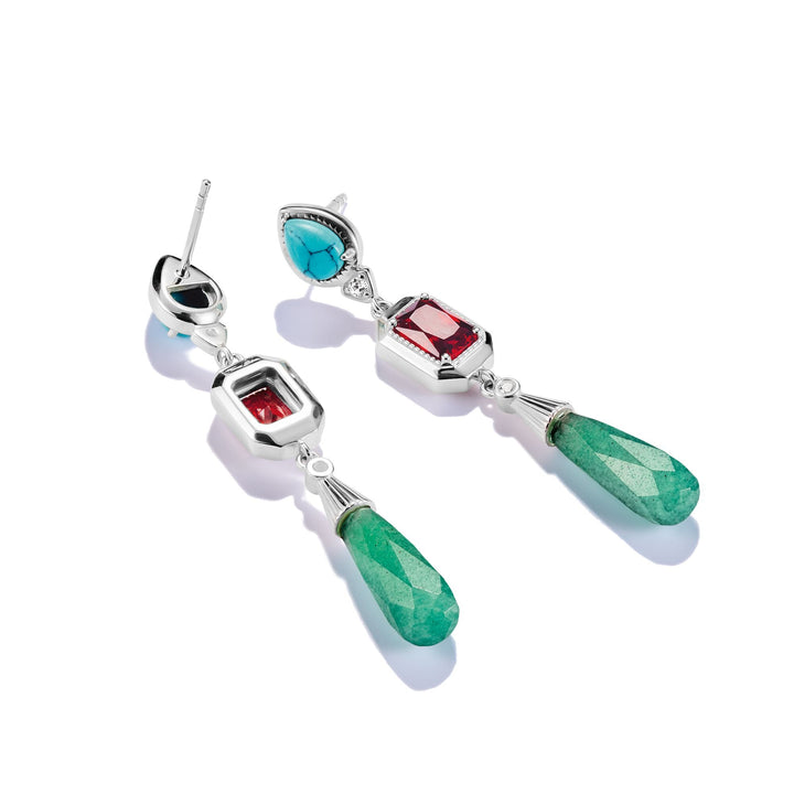 THOMAS SABO Elyndra Earrings with Multicolored Stones TH2332GR