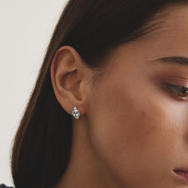 THOMAS SABO Ear Studs with Zirconia in Teardrop Shape TH2333