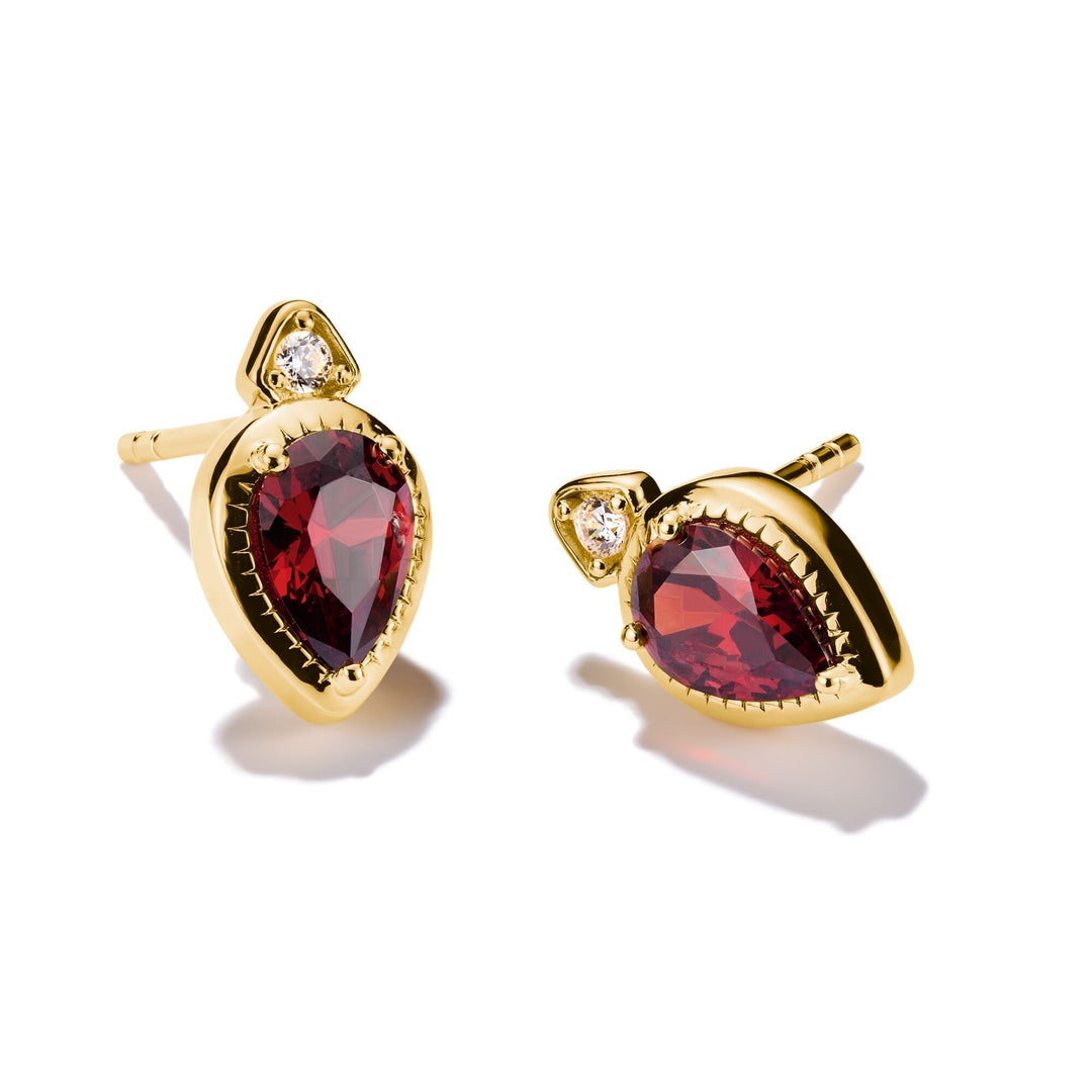 THOMAS SABO Stud Earrings with Red Stones TH2333REY