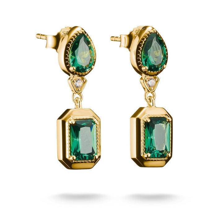 THOMAS SABO Earrings with Green Stones TH2334GRY