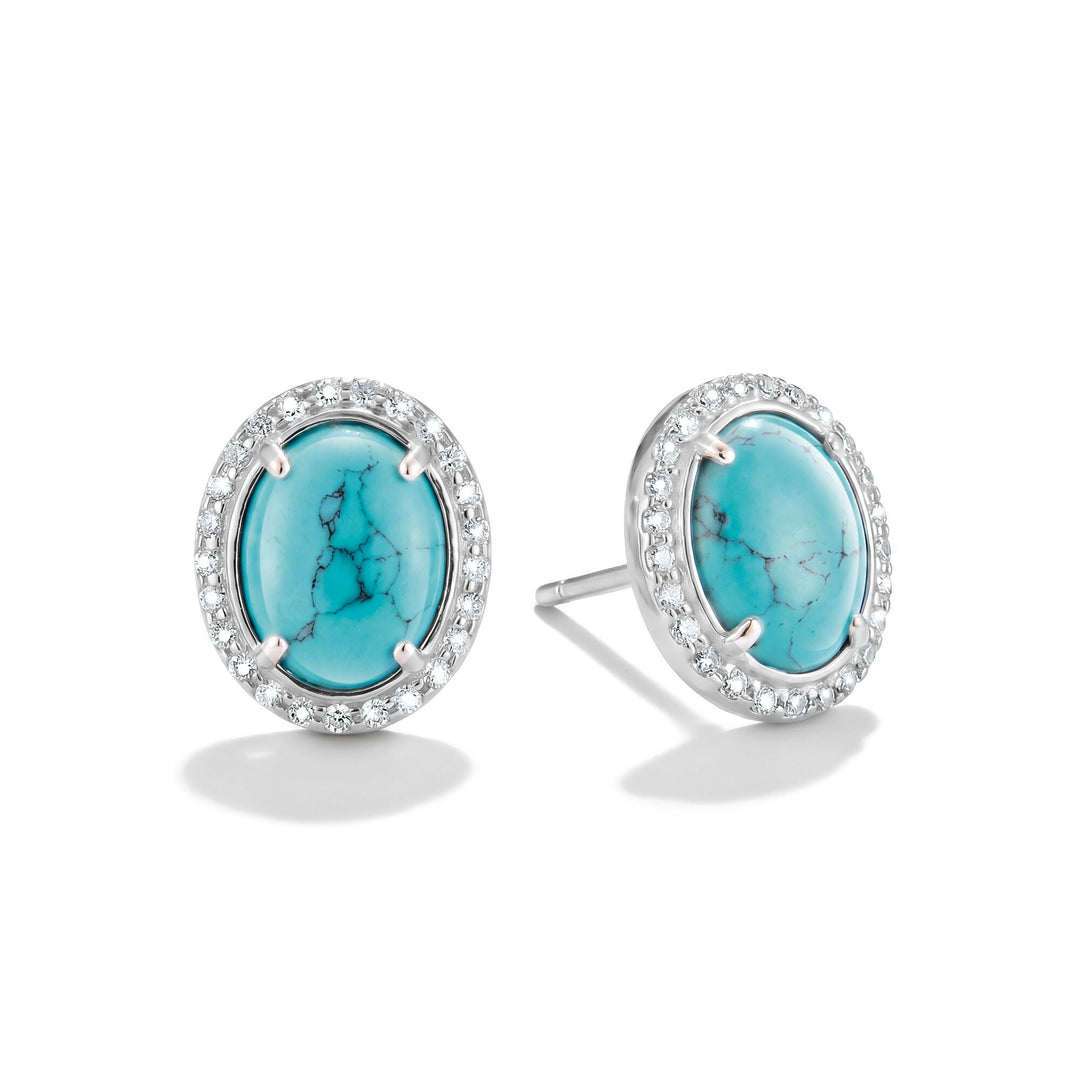 THOMAS SABO Ear Studs with Imitation Turquoise and Zirconia TH2354TU