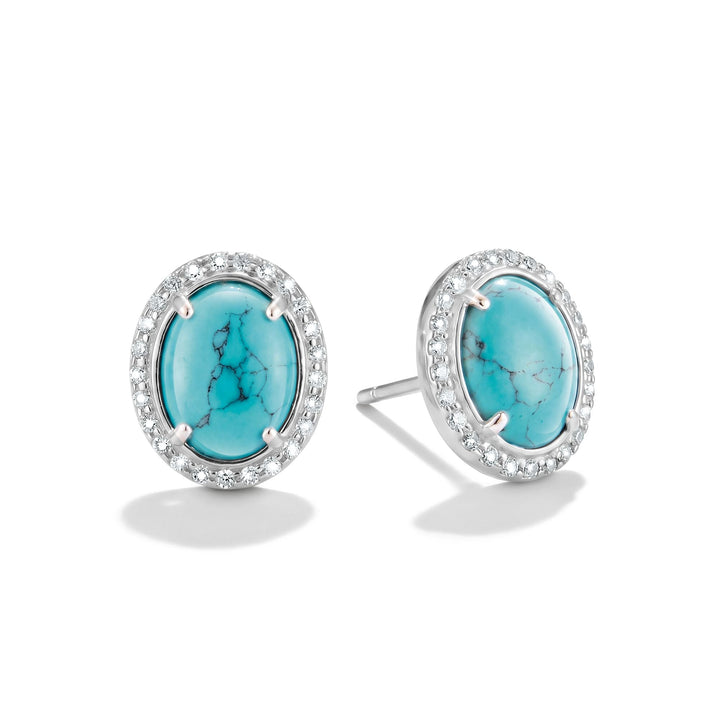 THOMAS SABO Ear Studs with Imitation Turquoise and Zirconia TH2354TU