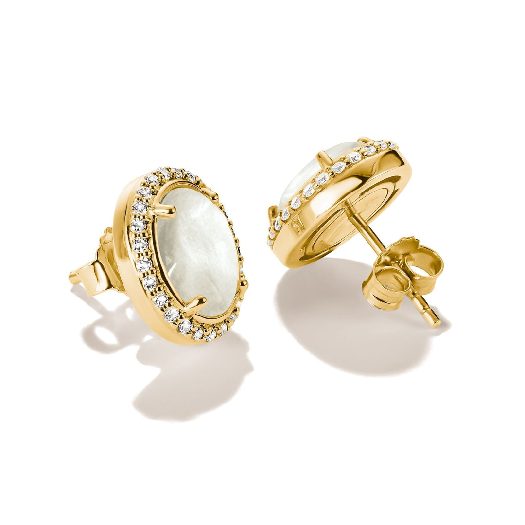 THOMAS SABO Ear studs mother-of-pearl with zirconia TH2354MY