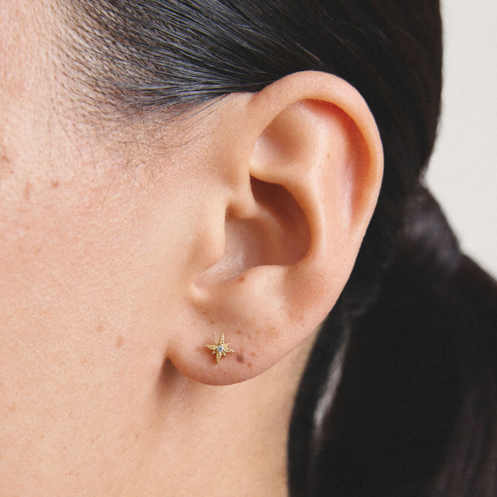 Thomas Sabo Stud earrings star with zirconia TH2370MY