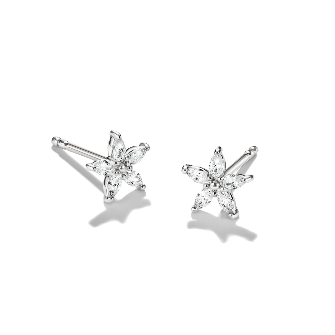 Thomas Sabo Stud earrings flower with zirconia TH2376