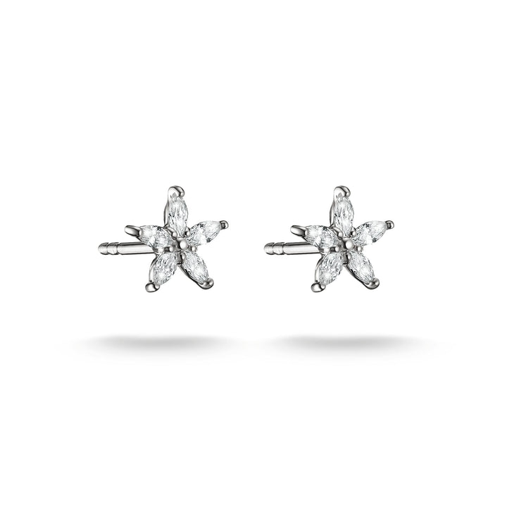 Thomas Sabo Stud earrings flower with zirconia TH2376