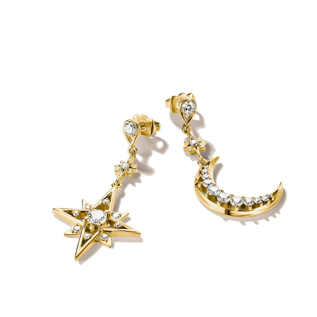 Thomas Sabo Earrings moon and star with zirconia TH 2379MY