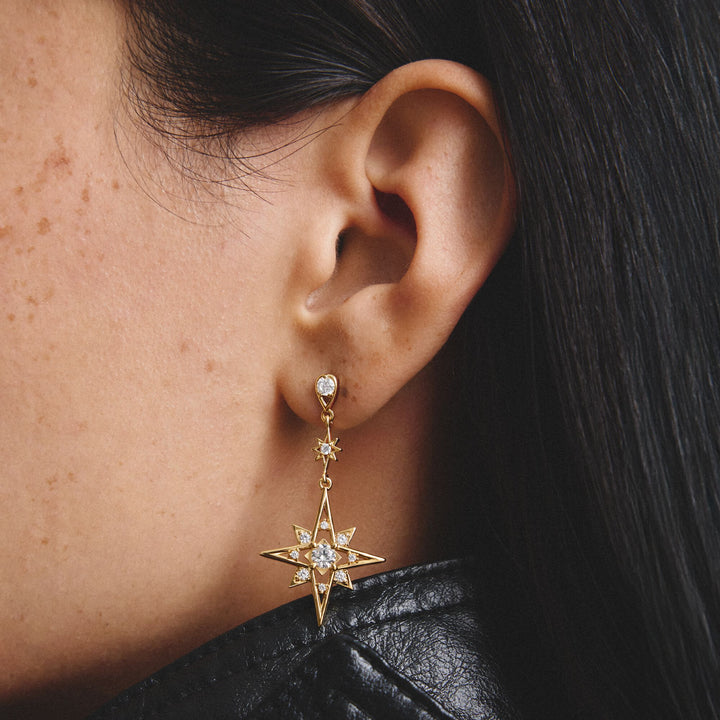 Thomas Sabo Earrings moon and star with zirconia TH 2379MY