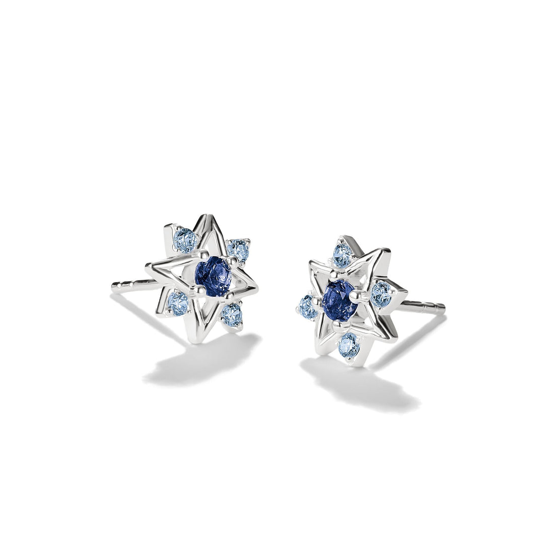 Thomas Sabo Stud earrings star with blue stones TH2380BLU