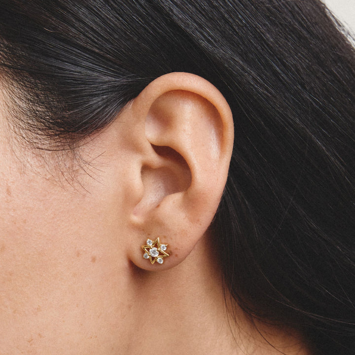 Thomas Sabo Stud earrings star with zirconia TH2380MY
