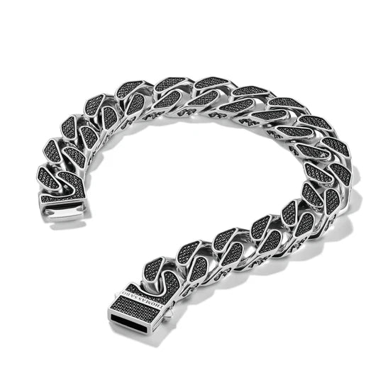 THOMAS SABO 3D Black Pavé Bracelet Rebel Icon TA2220