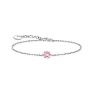 THOMAS SABO BRACELET with Pink Zirconia Pendant TA2156P