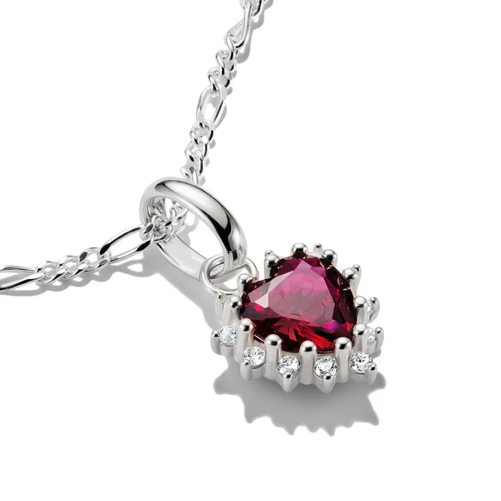 THOMAS SABO Charm with lab-grown sapphire red