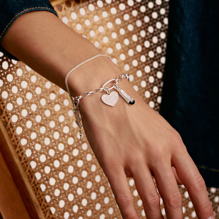THOMAS SABO Connect Charm pavé-heart