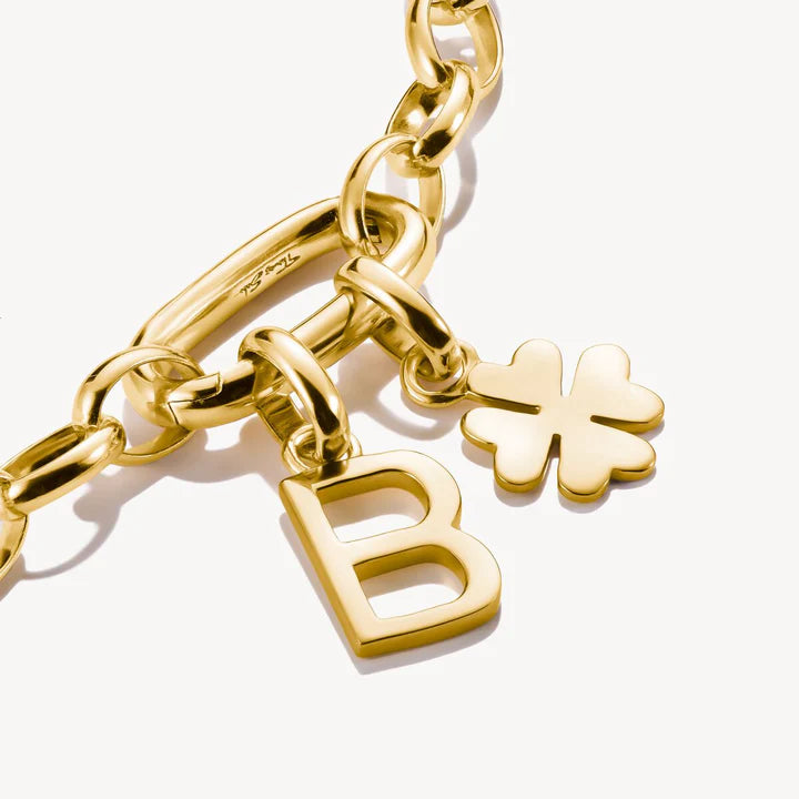 THOMAS SABO Connect Charm lucky clover Gold