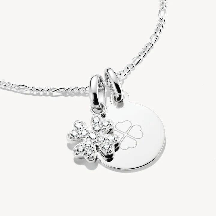 THOMAS SABO Connect Charm lucky clover with stones