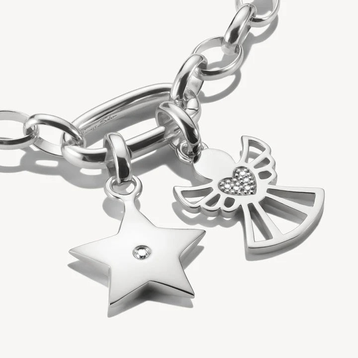 THOMAS SABO Connect Charm star with white stone