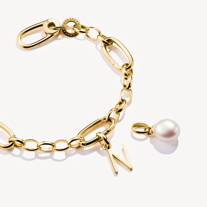 THOMAS SABO Connect Charm letter N Gold