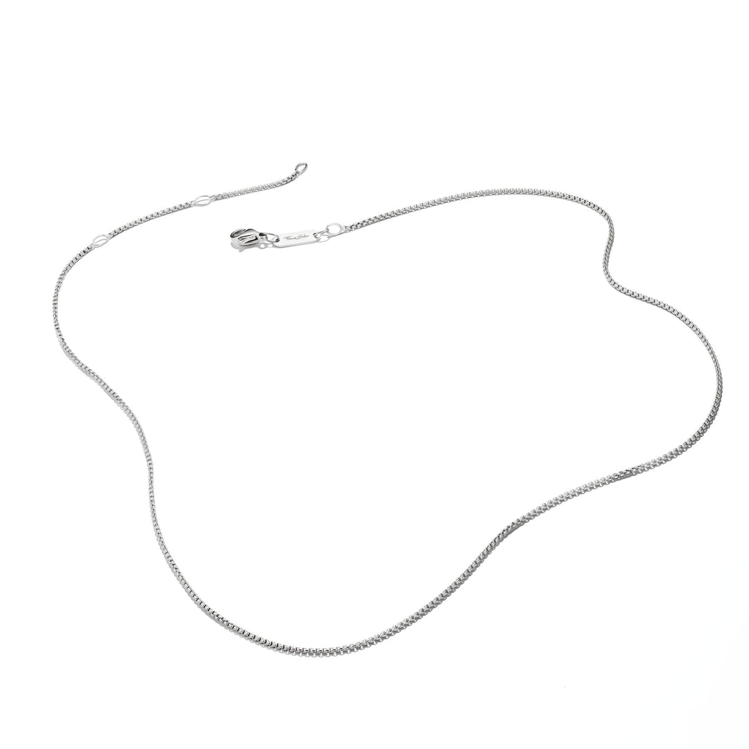 Thomas Sabo Silver-Plated Box Chain Necklace 1mm CC836My