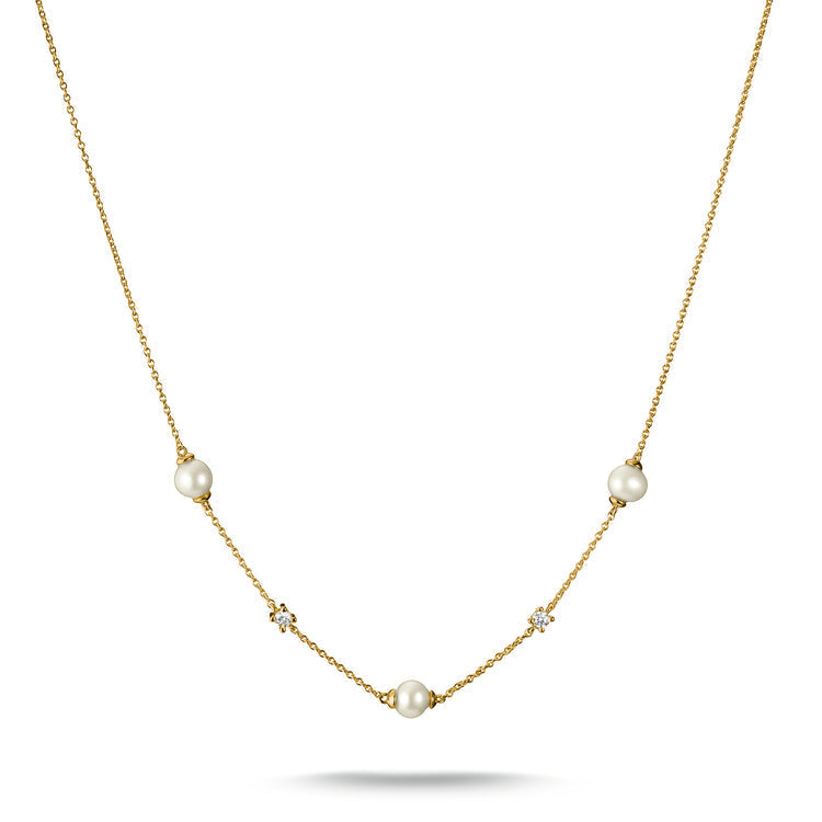 THOMAS SABO Chain with pearls and zirconia TKE2120MY