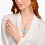 THOMAS SABO Link Necklace with Rose Quartz Beads Silver TKE2193RQ
