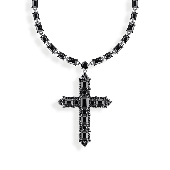 THOMAS SABO Necklace with black cross pendant and zirconia TKE2270BCZ