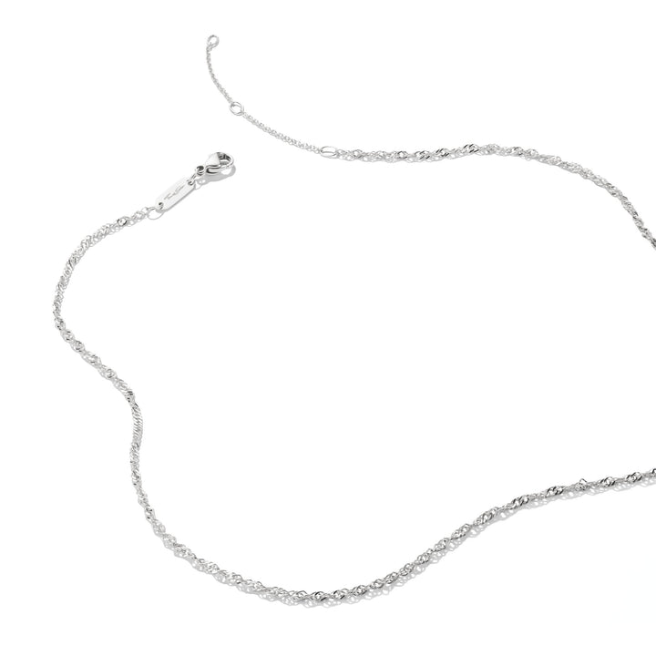 Thomas Sabo Silver-Plated Singapore Chain Necklace 1.7mm  TKE2284M