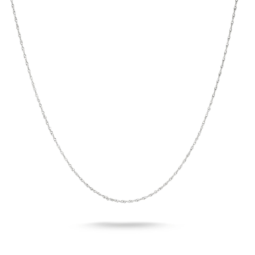 Thomas Sabo Silver-Plated Singapore Chain Necklace 1.7mm  TKE2284M