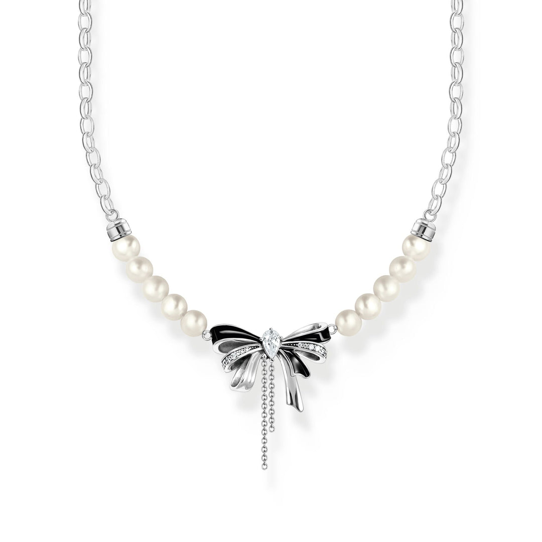 THOMAS SABO Romance bow necklace with freshwater pearls TKE2295