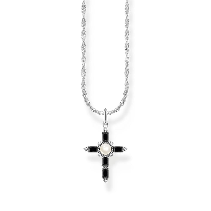 THOMAS SABO Romance Necklace with black cross pendant TKE2296BL