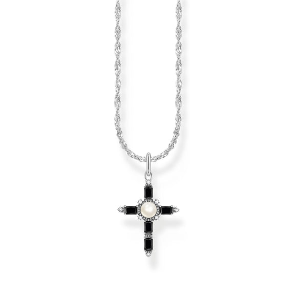 THOMAS SABO Romance Necklace with black cross pendant TKE2296BL