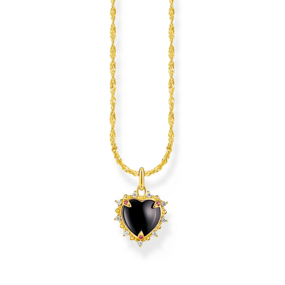 THOMAS SABO Romance Necklace with pendant Heart Gold TKE2297BLY