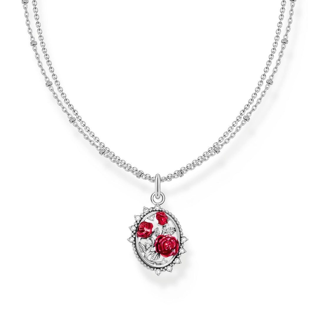 THOMAS SABO Romance Necklace with Red Roses pendant TKE2302