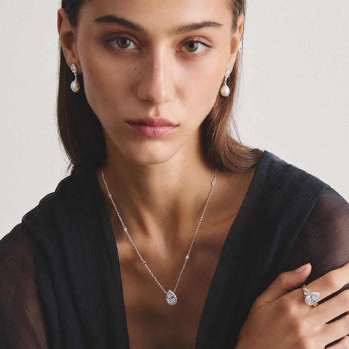 THOMAS SABO Chain with Zirconia in Teardrop Shape TKE2331