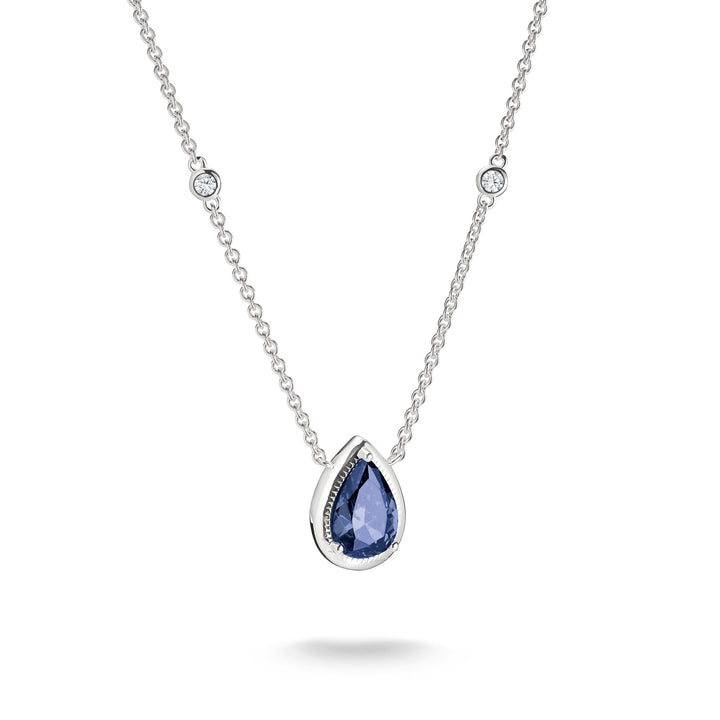 THOMAS SABO Chain with Nanocrystal in Teardrop Shape TKE2331BLU