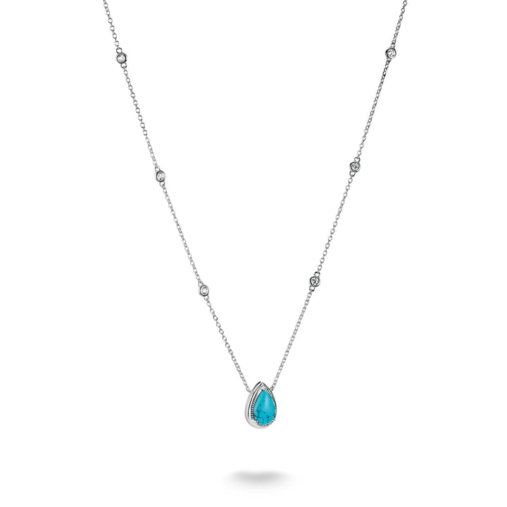 THOMAS SABO Necklace with Turquoise Teardrop Stone TKE2331TU