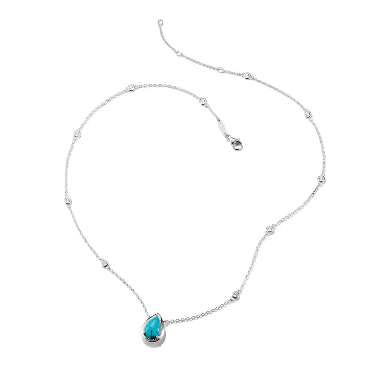 THOMAS SABO Necklace with Turquoise Teardrop Stone TKE2331TU