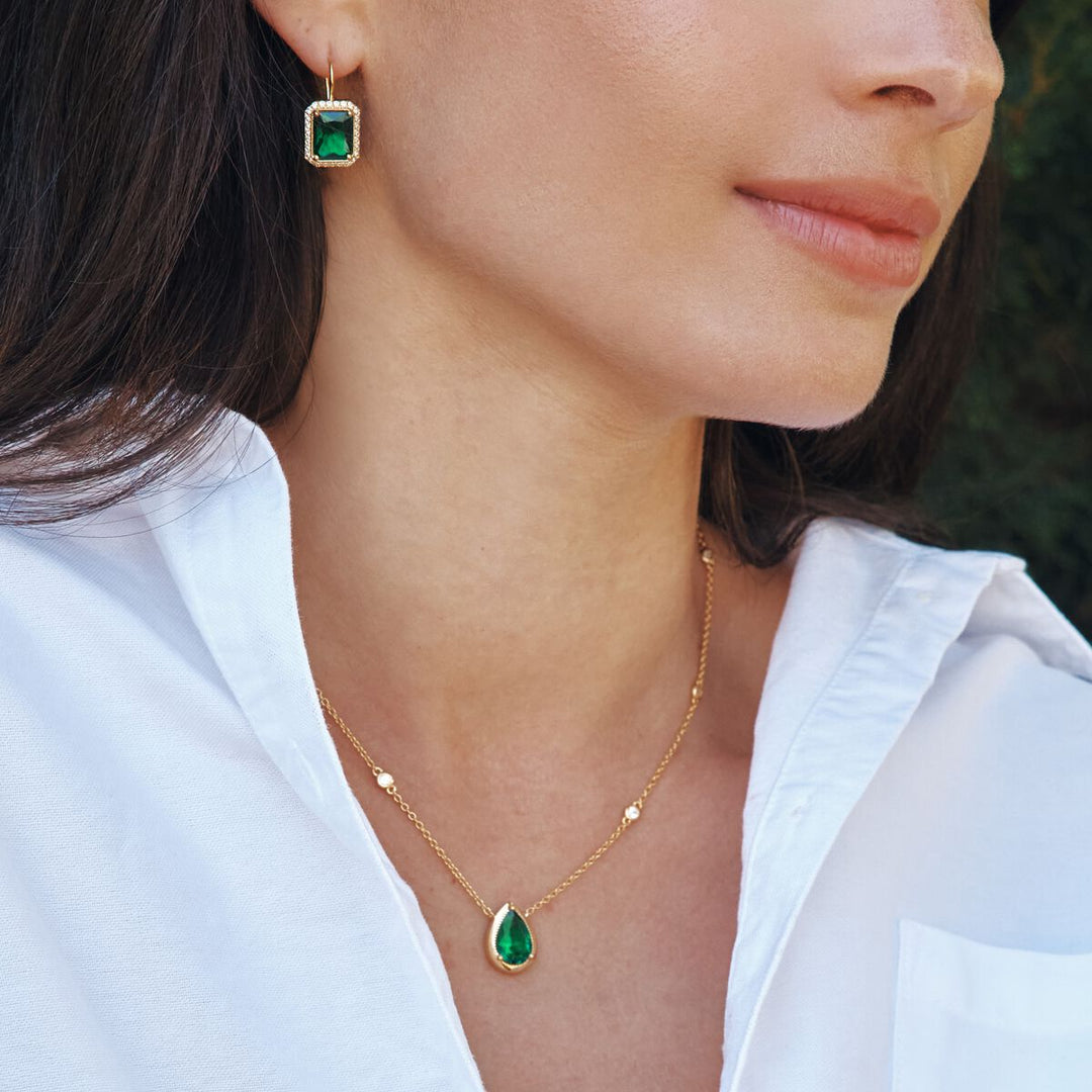 THOMAS SABO Necklace with Turquoise Teardrop Stone TKE2331TU