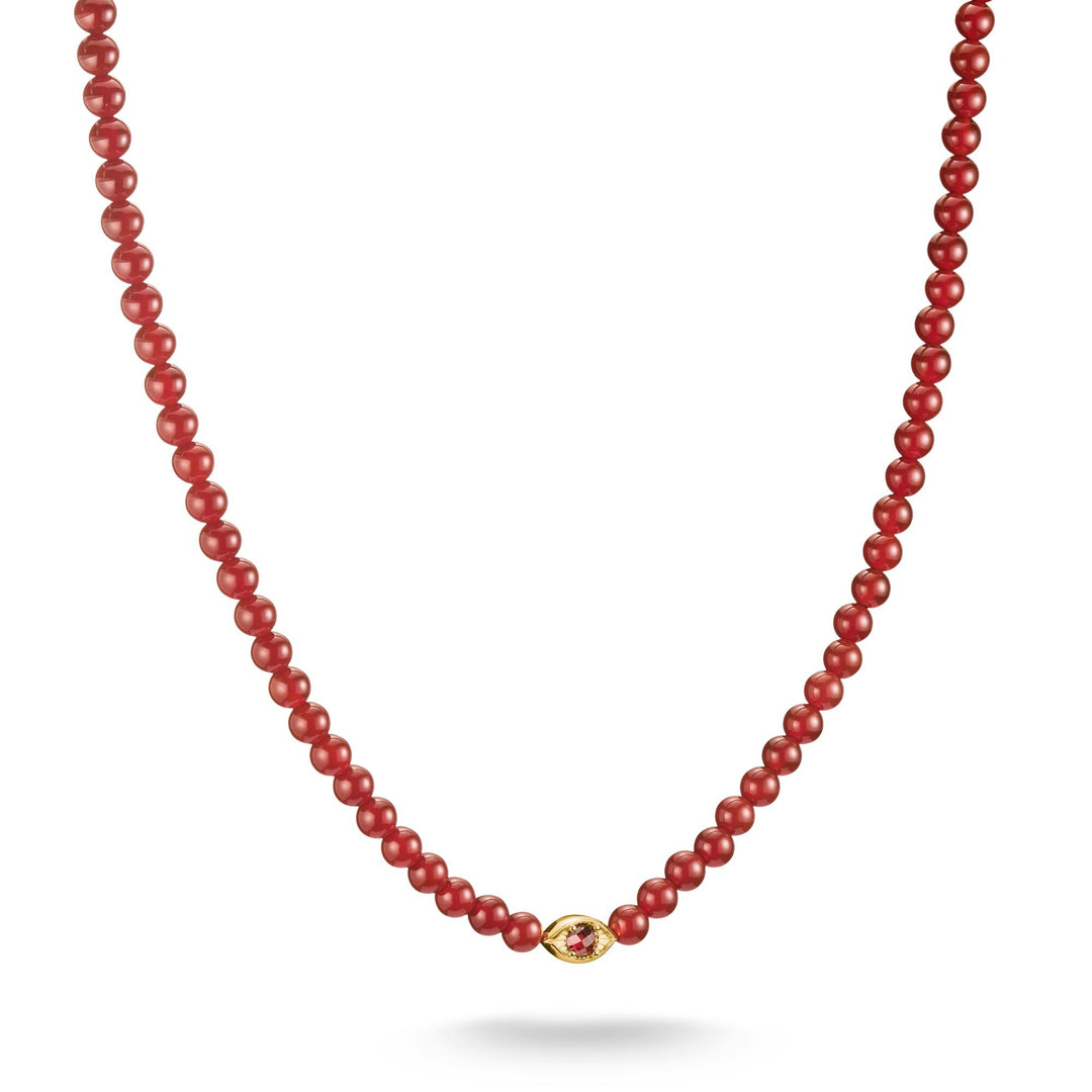 THOMAS SABO Elyndra Necklace with Red Agate Beads TKE2332REY