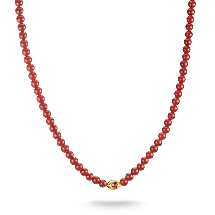 THOMAS SABO Elyndra Necklace with Red Agate Beads TKE2332REY