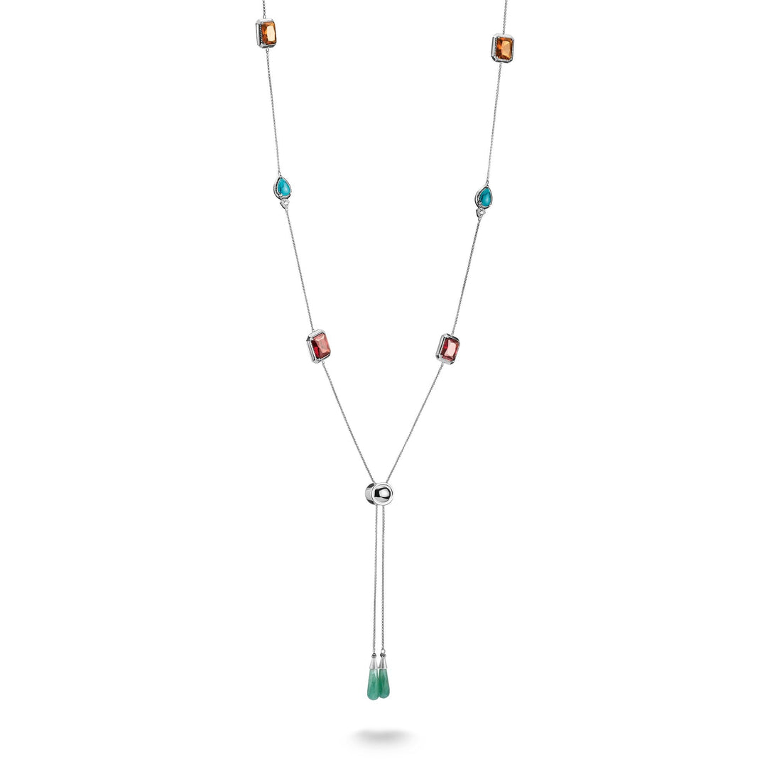 THOMAS SABO Elyndra Necklace with Multi-coloured Stones TKE2339