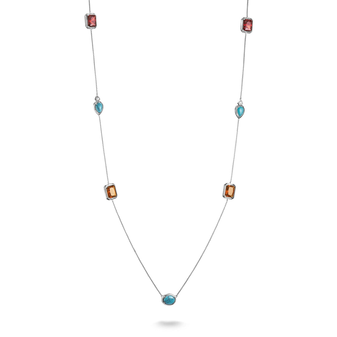 THOMAS SABO Elyndra Necklace with Multi-coloured Stones TKE2339