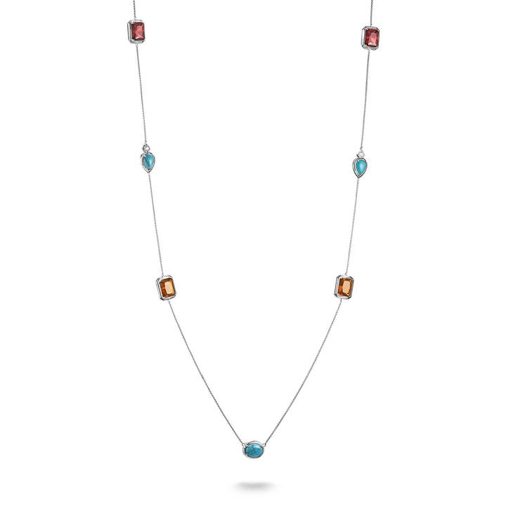 THOMAS SABO Elyndra Necklace with Multi-coloured Stones TKE2339