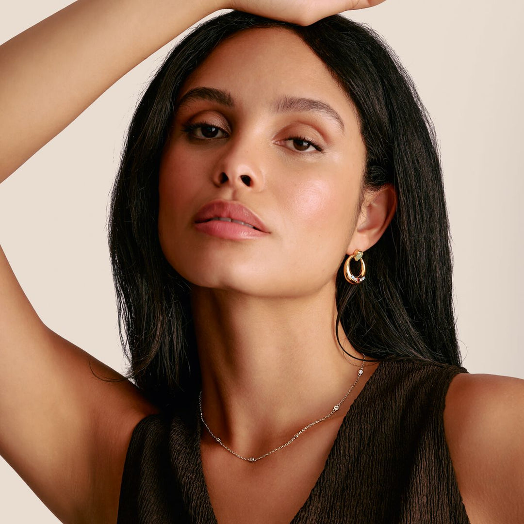 THOMAS SABO Necklace with White Zirconia Stones TKE2340